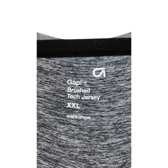 Gap Fit Brushed Tech Jersey Gray Tank Top Sleeveless Jumpsuit Plus XXL Stretchy - Picture 2 of 16